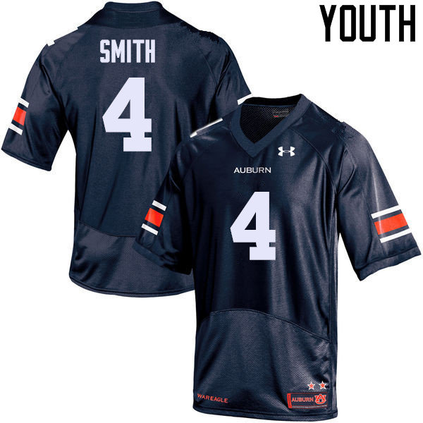Youth Auburn Tigers #4 Jason Smith College Football Jerseys Sale-Navy